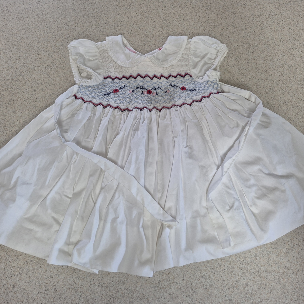 First Impressions Smocked Dress- 18 Months